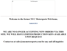 Tablet Screenshot of nucmotorsports.com